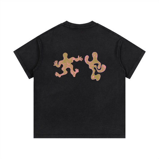 SLEEKZ Abstract Figures Vintage Tee - SLEEKZ