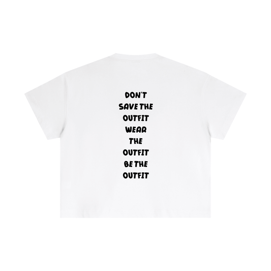 SLEEKZ Not Just Cloth white Tee - SLEEKZ