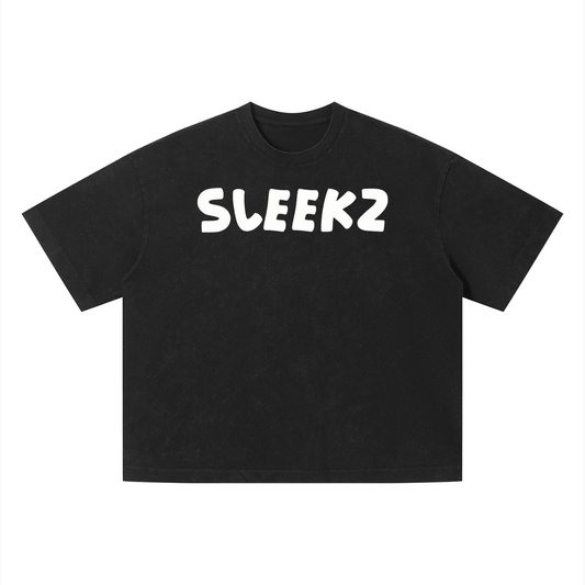 SLEEKZ Unisex Vintage Wash Boxy T-Shirt - SLEEKZ