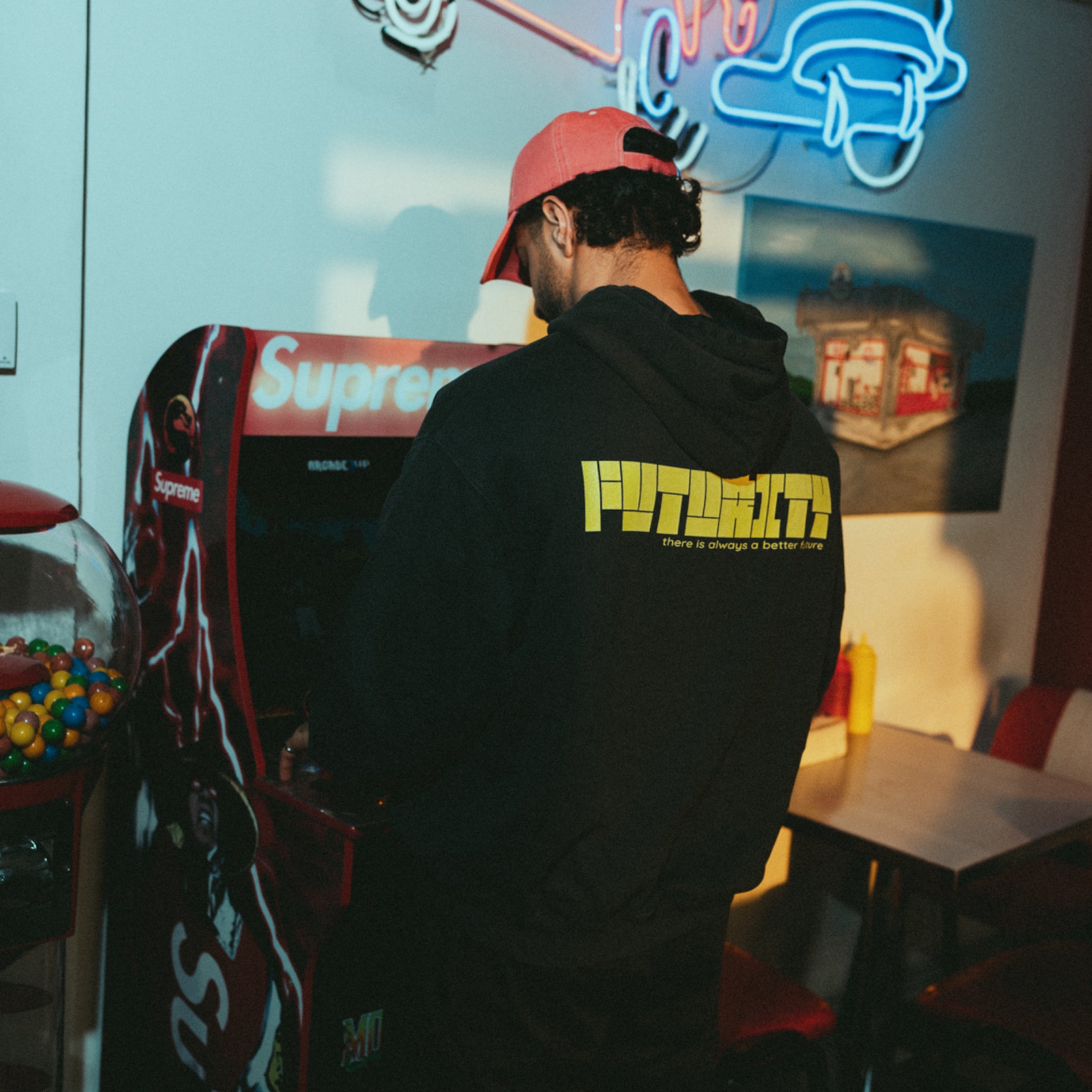 Black vintage hoodie