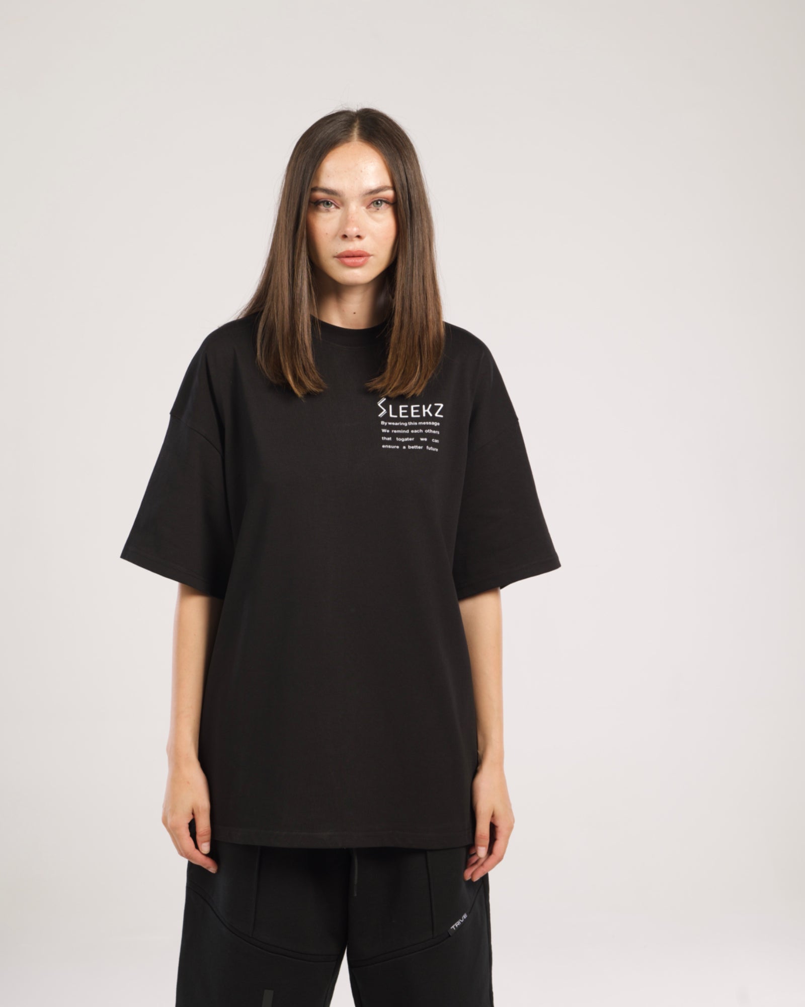 Black sleekz oversized tee