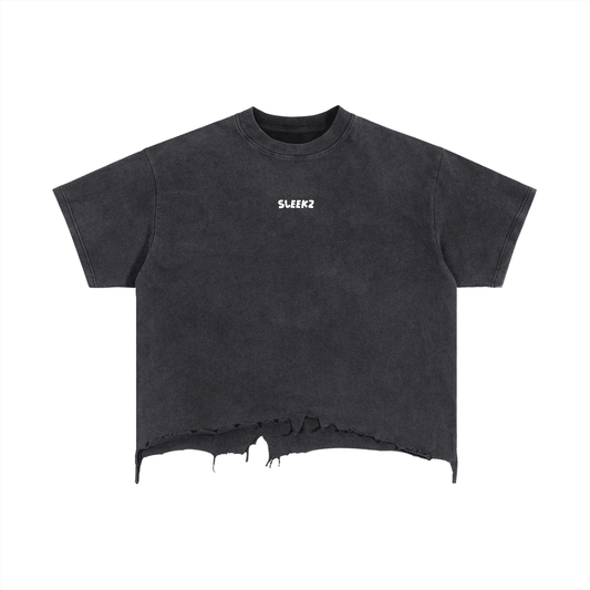 Black SLEEKZ MONOSPACE Vintage Tee - SLEEKZ
