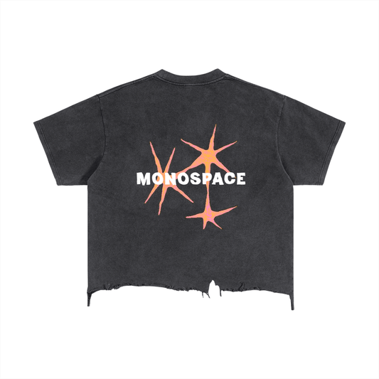 Black SLEEKZ MONOSPACE Vintage Tee - SLEEKZ