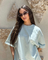 Blue boxy fit t-shirt - SLEEKZ