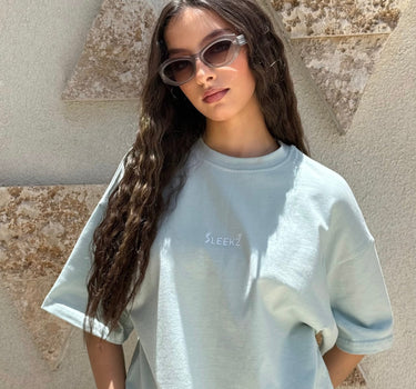 Blue boxy fit t-shirt - SLEEKZ
