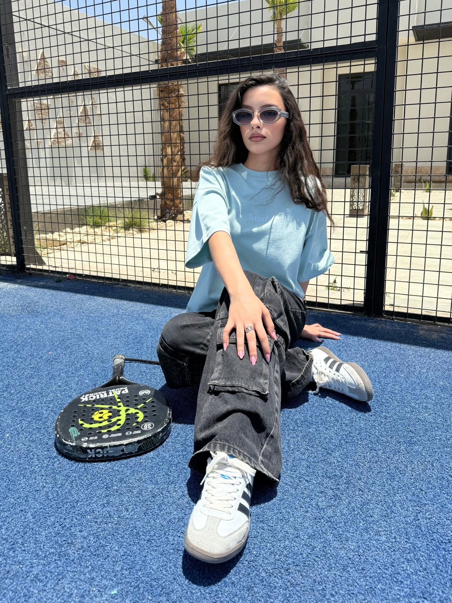 Blue boxy fit t-shirt - SLEEKZ