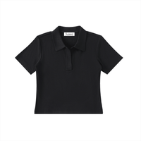 Bodycon Knit Polo Shirt - SLEEKZ
