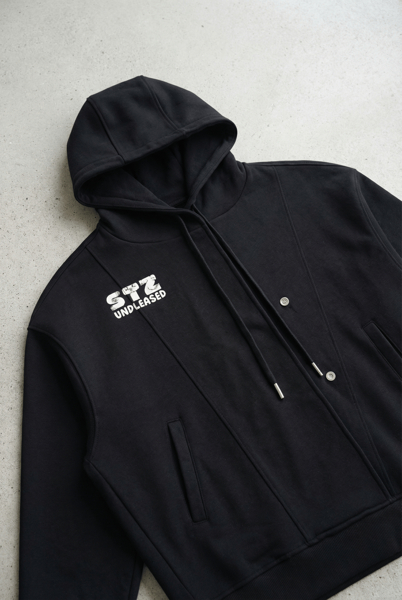 Boxy Placket Hoodie - SLEEKZ