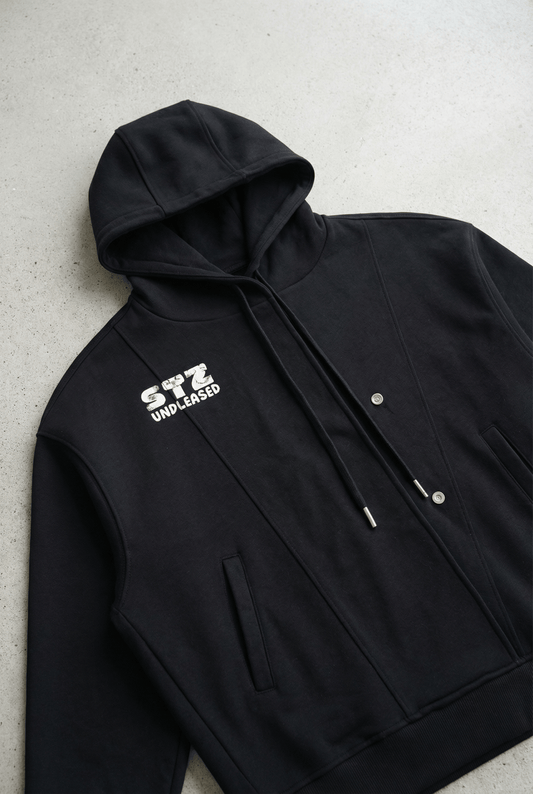 Boxy Placket Hoodie - SLEEKZ