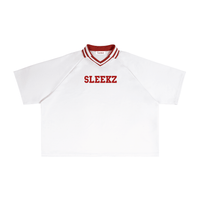 Contrast Lapel Collar Boxy T-Shirt - SLEEKZ