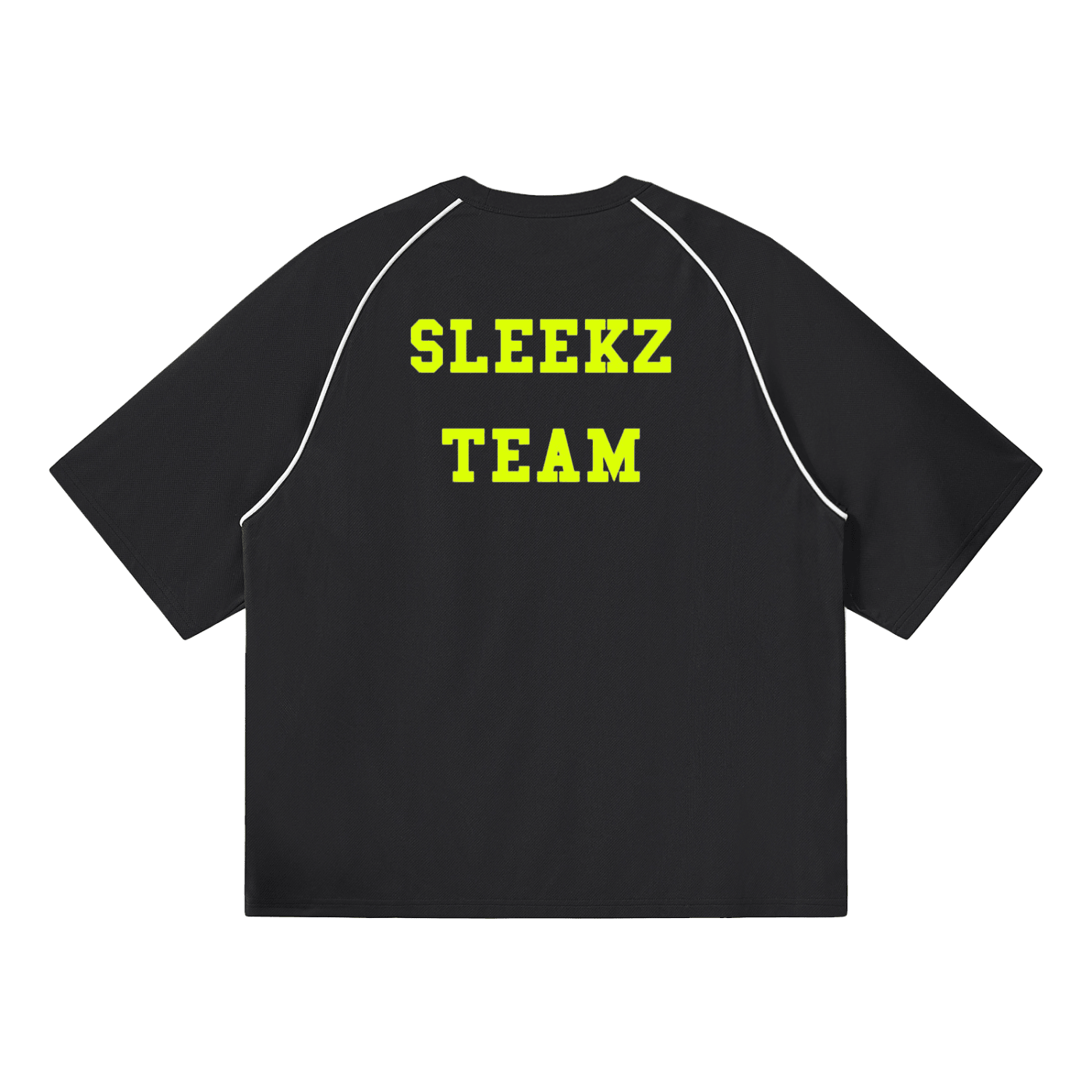 Contrast Piping Panel Raglan T-Shirt - SLEEKZ