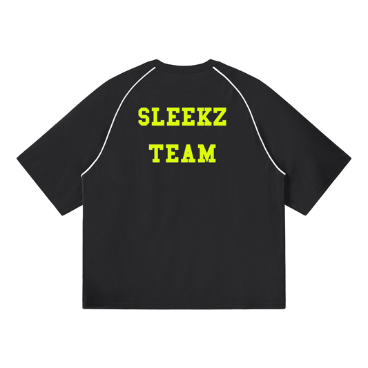 Contrast Piping Panel Raglan T-Shirt - SLEEKZ
