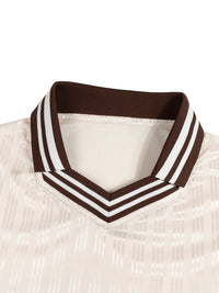Contrast Stripes Polo Collar T-Shirt - SLEEKZ