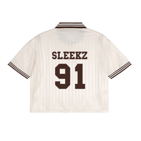 Contrast Stripes Polo Collar T-Shirt - SLEEKZ