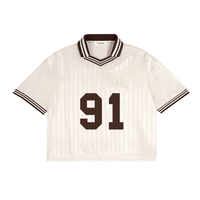 Contrast Stripes Polo Collar T-Shirt - SLEEKZ