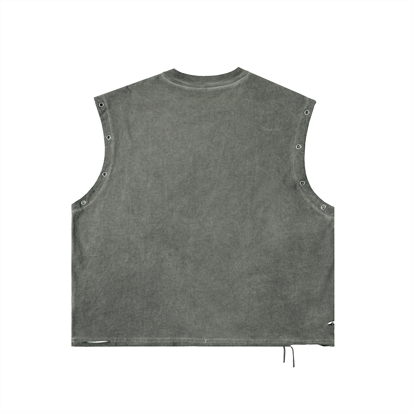 Distressed Grommet Tank Top - SLEEKZ