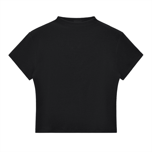 Essential Mock Neck Slim Tee - SLEEKZ