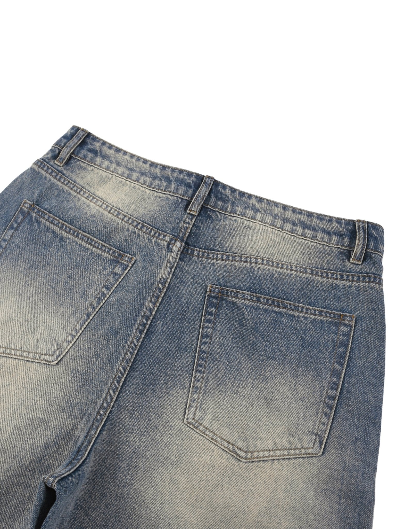 Faded Distressed Baggy Denim Shorts - SLEEKZ