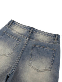 Faded Distressed Baggy Denim Shorts - SLEEKZ