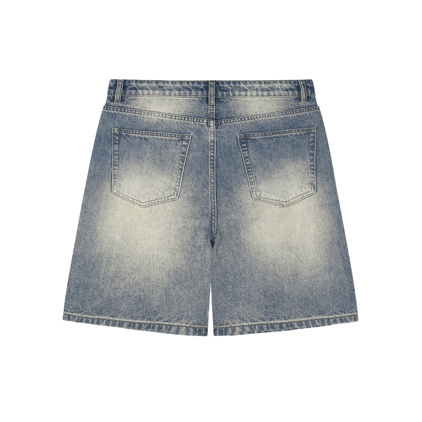 Faded Distressed Baggy Denim Shorts - SLEEKZ