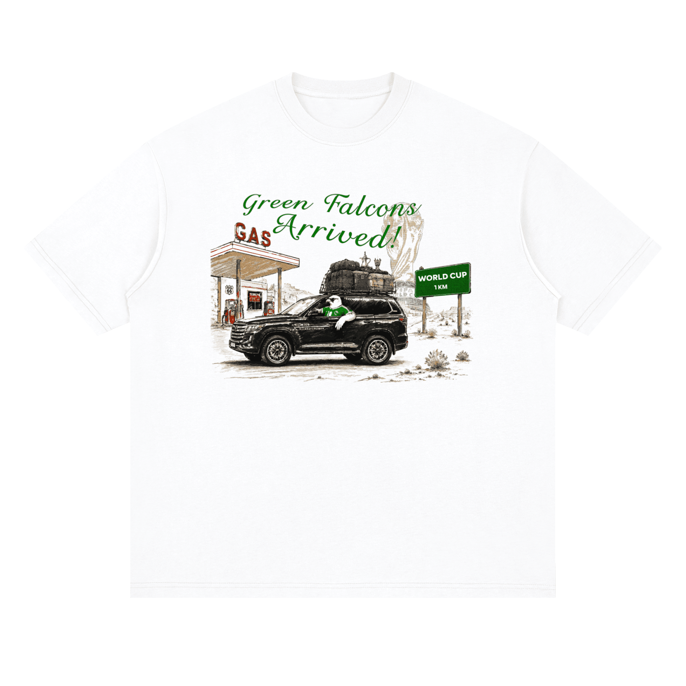 Green falcons T-Shirt - SLEEKZ