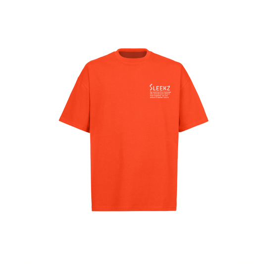 Hot Orange Oversized Tee - SLEEKZ