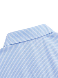 SLEEKZ Striped Boxy Cropped Shirt