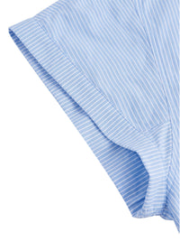 SLEEKZ Striped Boxy Cropped Shirt