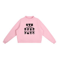 Mock - Neck Crew Sweatshirt - SLEEKZ