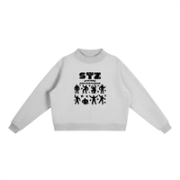 Mock - Neck Crew Sweatshirt - SLEEKZ