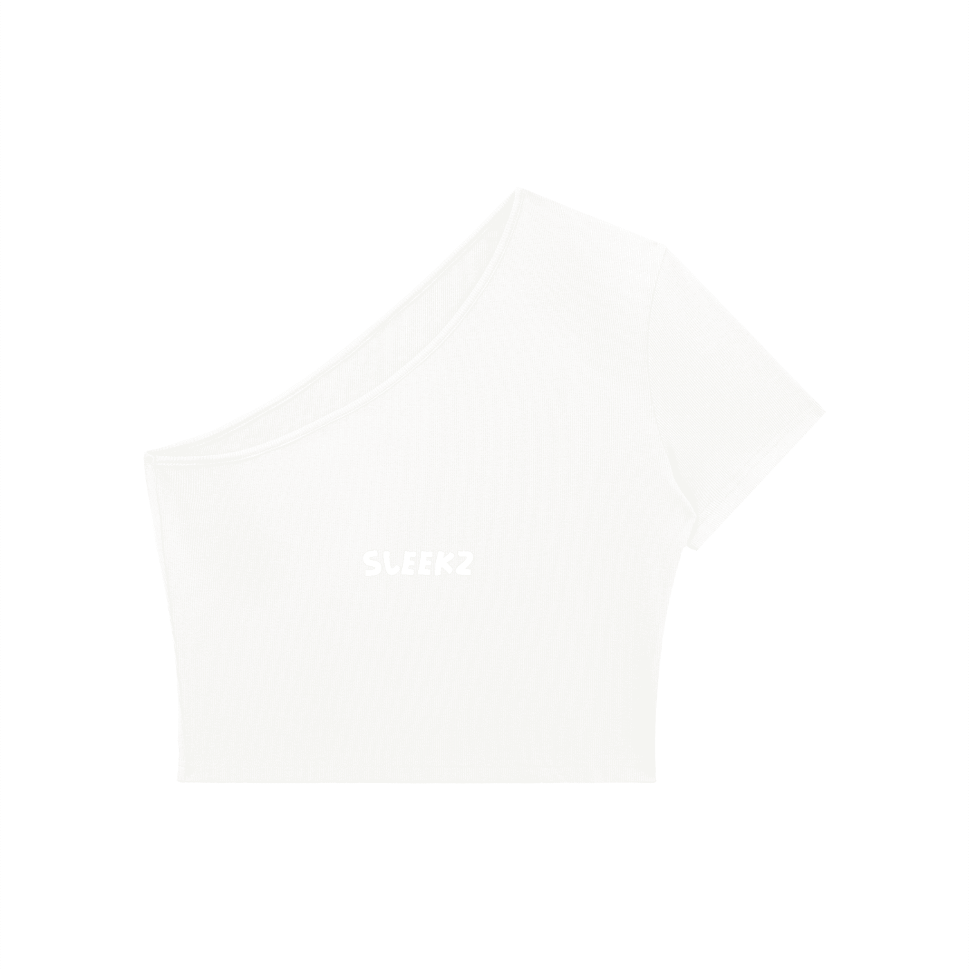 One - Shoulder Crop T-Shirt | SLEEKZ Signature - SLEEKZ