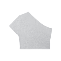 One - Shoulder Crop T-Shirt | SLEEKZ Signature - SLEEKZ
