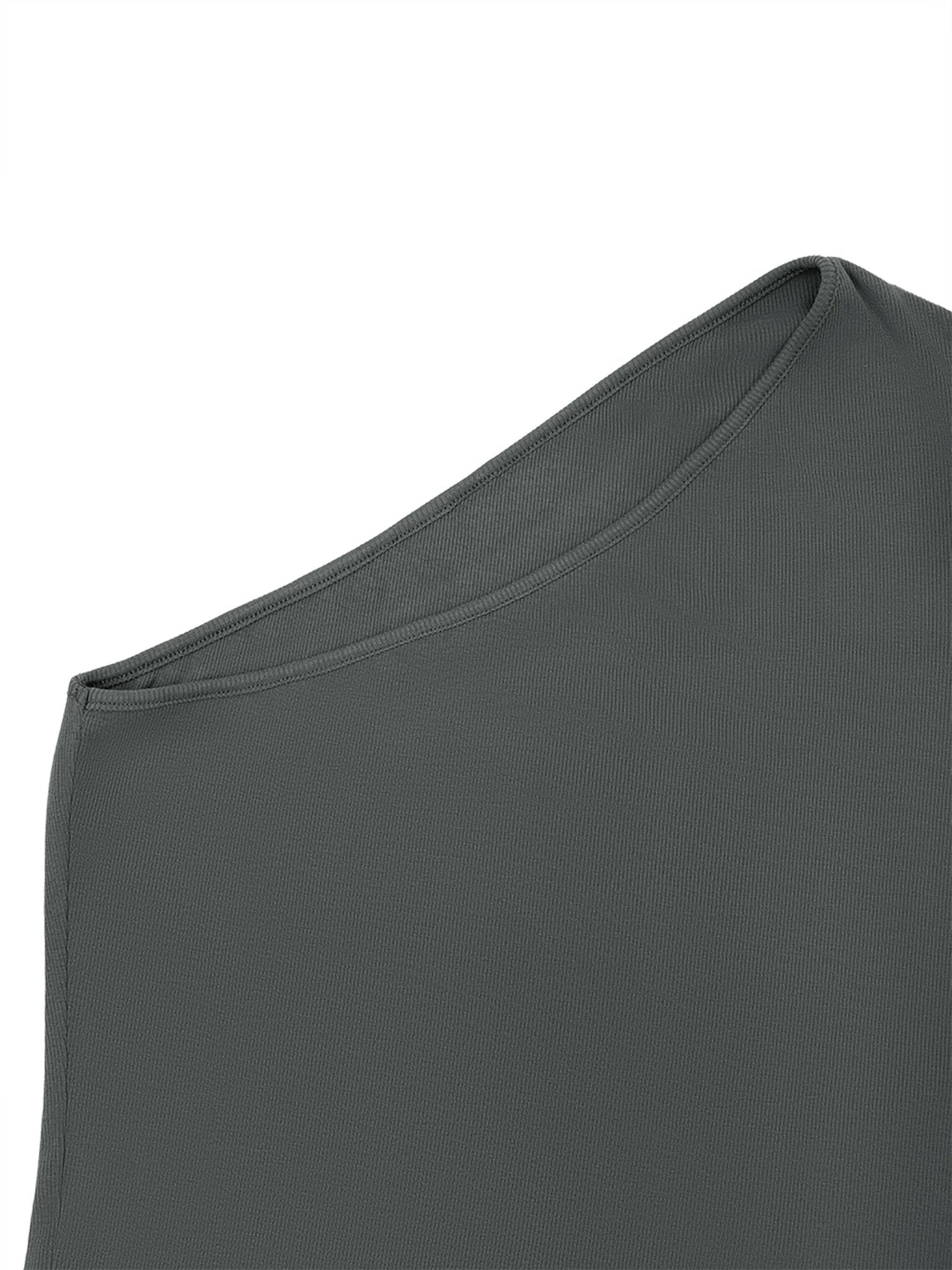 One - Shoulder Crop T-Shirt | SLEEKZ Signature - SLEEKZ