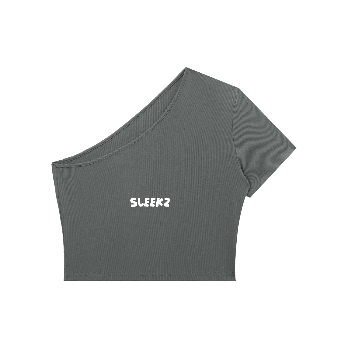 One - Shoulder Crop T-Shirt | SLEEKZ Signature - SLEEKZ