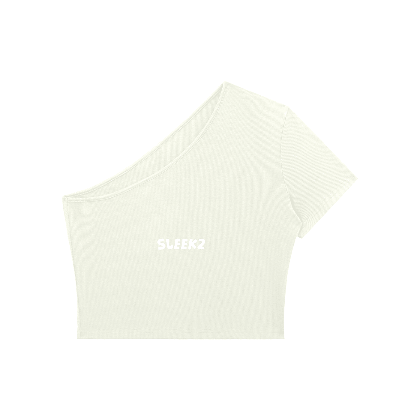 One - Shoulder Crop T-Shirt | SLEEKZ Signature - SLEEKZ
