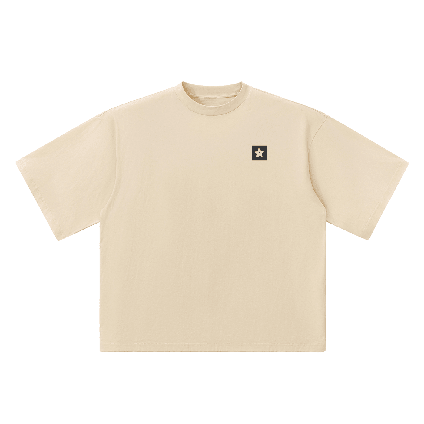Oversized Drop Shoulder star T-Shirt - SLEEKZ