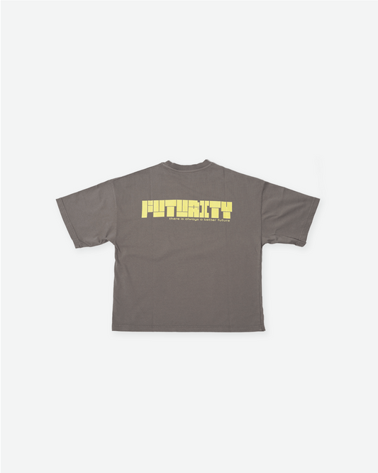 Pigment grey Oversized Boxy Tee - SLEEKZ