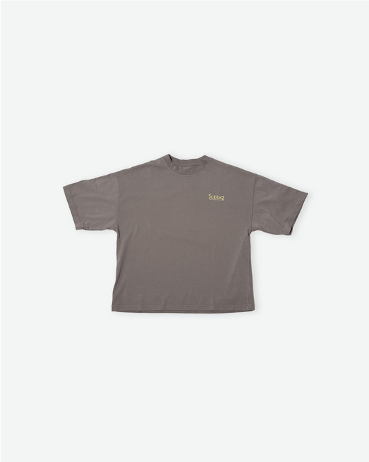 Pigment grey Oversized Boxy Tee - SLEEKZ