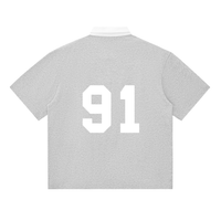 SLEEKZ '91' Contrast Polo | Varsity Boxy Edition - SLEEKZ