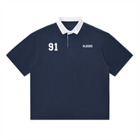 SLEEKZ '91' Contrast Polo | Varsity Boxy Edition - SLEEKZ