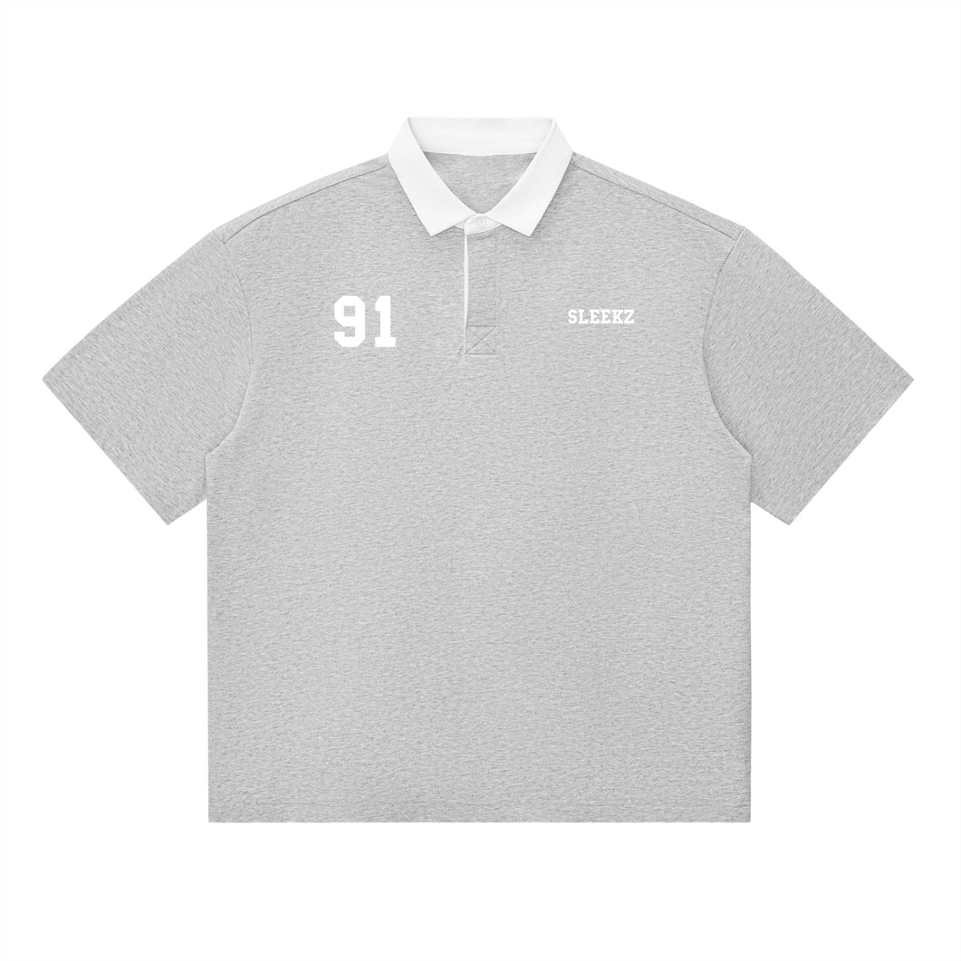 SLEEKZ '91' Contrast Polo | Varsity Boxy Edition - SLEEKZ