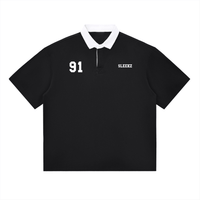 SLEEKZ '91' Contrast Polo | Varsity Boxy Edition - SLEEKZ