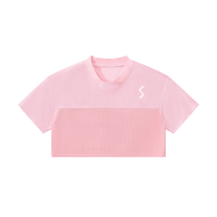 SLEEKZ Cropped Paneled V-Neck Jersey - SLEEKZ