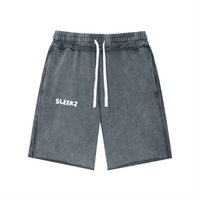 SLEEKZ Mineral Wash Raw Edge Shorts - SLEEKZ