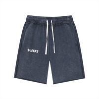 SLEEKZ Mineral Wash Raw Edge Shorts - SLEEKZ