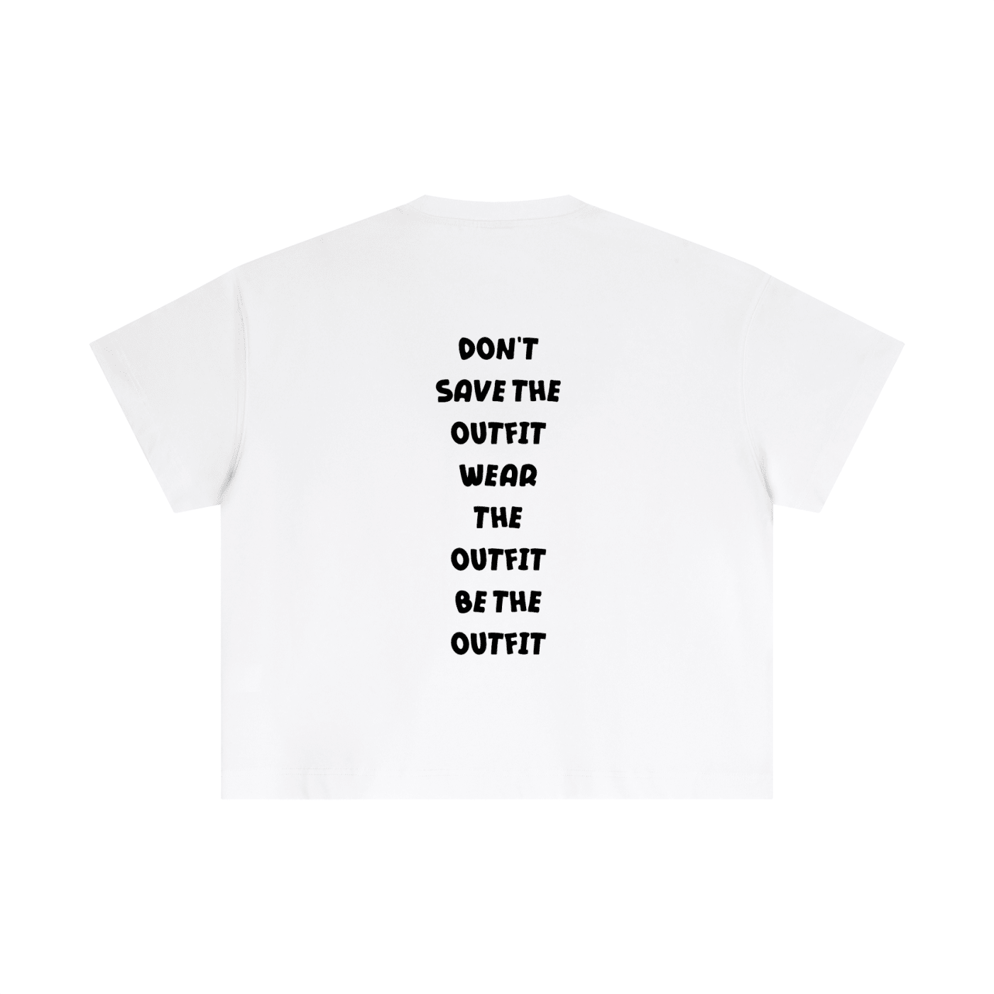 SLEEKZ Not Just Cloth white Tee - SLEEKZ