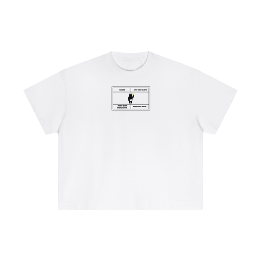 SLEEKZ Not Just Cloth white Tee - SLEEKZ