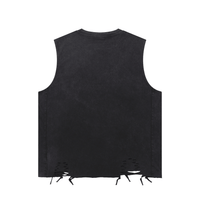 SLEEKZ Snow Washed Raw Hem Tank Top - SLEEKZ