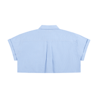 SLEEKZ Striped Boxy Cropped Shirt - SLEEKZ