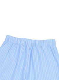 SLEEKZ Striped Elastic Waist Shorts - SLEEKZ